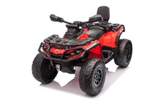 Quad Can Am Outlander ATV z Pilotem Czerwony