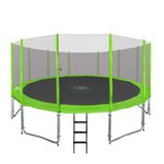 Trampolina ogrodowa SkyRamiz 487cm 16FT dla dzieci Zielony + Akcesoria