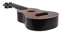 Gitara Klasyczna dla dzieci 3+ Ciemny Brąz Zabawkowy Instrument + 6 Metalowych Strun