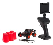 Zdalnie sterowane Autko terenowe SHINE z Kamerą Wi-Fi dla dzieci 6+ Pilot 2,4 GHz + Chwytak na telefon + 6 Kubków + Światła