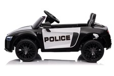 Audi R8 Policja na akumulator dla dzieci + Pilot + EVA + Wolny Start + MP3 LED