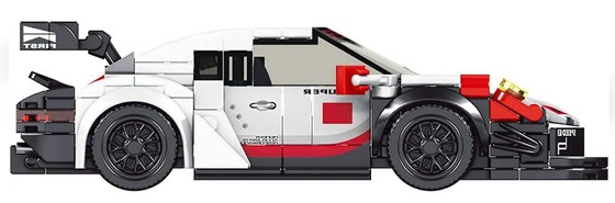 Zestaw Klocków Auto Sportowe 349el. Białe