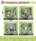 Zestaw Biżuterii Panda Różowa Bransoletka