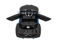 Autko BMW i4 na akumulator dla dzieci Czarny + Wolny Start + EVA + Ekoskóra + Audio LED + Pilot