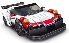 Zestaw Klocków Auto Sportowe 349el. Białe