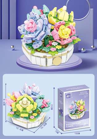 Zestaw Klocków Kwiaty 274el.