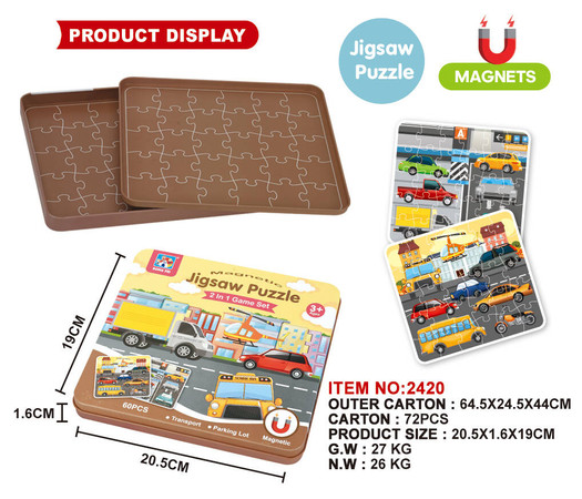 Magnetyczny Zestaw Puzzle Miasto