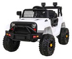 Autko Jeep Dark Night na akumulator dla dzieci Biały + Wolny Start + EVA + Audio LED