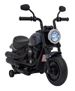 Motorek Chopper FASTER na akumulator dla dzieci Szary + Radio FM + Panel audio + LED