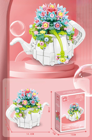 Zestaw Klocków Kwiaty 255el.