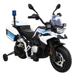 Motor Policyjny BMW F850 GS na akumulator dla dzieci + Kółka pomocnicze + Syrena + Światła + 2 Kufry + Wolny Start
