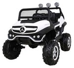 Mercedes Benz Unimog dla dzieci Biały + Napęd 4x4 + Pilot + Bagażnik + Wolny Start + MP3 LED
