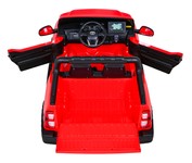 Toyota Hilux na akumulator dla dzieci Czerwony + Napęd 4x4 + Pilot + 2 bagażniki + Radio MP3 + LED