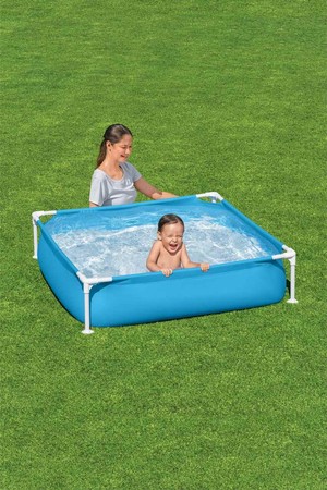 Ogrodowy Basen stelażowy dla dzieci 2+ BESTWAY Kwadrat 122x122x30,5cm