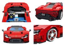 Zestaw Klocków Auto Sportowe Czerwone 1168el.