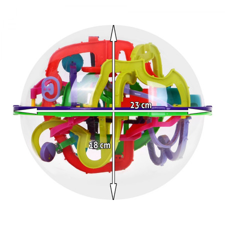 Kula 3D z labiryntami dla dzieci 6+ Prowadzenie kulki + 299 etapów + Gra logiczna i zręcznościowa