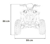 Pojazd Quad Spalinowy RENEGADE HIPERFECT 125CC Czerwony