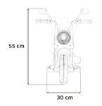 Motorek Chopper FASTER na akumulator dla dzieci Różowy + Radio FM + Panel audio + LED