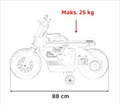 Pojazd Motorek Future 88 Czarny