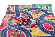 Mata Miasto Straż Pożarna + Zestaw Miękkich Autek