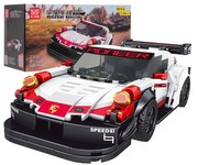 Zestaw Klocków Auto Sportowe 349el. Białe