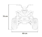 Quad McLaren Racing MCL 35 dla dzieci Pomarańczowy + Pilot + Wolny Start + EVA + Audio LED