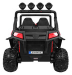 Grand Buggy Strong Lift dla dzieci Czerwony + Napęd 4x4 + Pilot + Bagażnik + Radio MP3 + LED