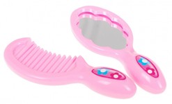 Duża Lalka do stylizacji dla dzieci 3+ brunetka + 2 Stroje + Grzebyk + Lusterko