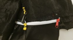 Siatka ochronna SkyRamiz Zielony do trampoliny ogrodowej 366cm/12FT 8 tuneli na słupki