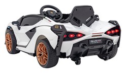 Lamborghini SIAN na akumulator dla dzieci Biały + Pilot + EVA + Wolny Start + Audio LED