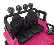 Auto terenowe OFF-ROAD 3.0 dla dzieci Różowy + Pilot + Wolny Start + Pasy + Audio LED