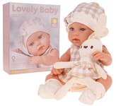 Zestaw Niemowlak Lalka + Akcesoria Beżowe