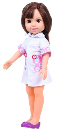 Duża Lalka Pielęgniarka dla dzieci 3+ Akcesoria lekarza + Stetoskop + Termometr + Strzykawka