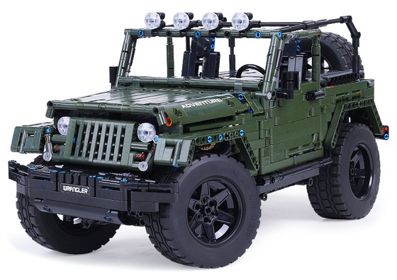 Zestaw Klocków Auto Terenowe, off-road 2078el. Zielone