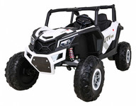 Buggy UTV-MX na akumulator dla dzieci Biały + Napęd 4x4 + Pilot + Audio LED + Schowek + EVA + Wolny Start
