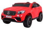 Auto Mercedes GLC 63S dla dzieci Czerwony + Napęd 4x4 + MP4 + LED + Ekoskóra + Wolny Start + EVA