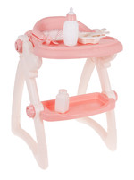 Zestaw do Karmienia Lalek dla dzieci 3+ Krzesełko do karmienia + Akcesoria 7 el.