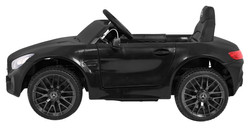Mercedes Benz GT na akumulator dla dzieci Czarny + Pilot + Wolny Start + MP3 LED