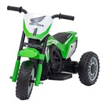 Motorek Cross Honda CRF 450R na akumulator dla dzieci Zielony + 3 Koła + Gumowy Bieżnik + Klakson