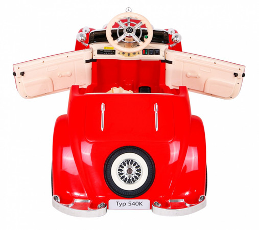 Mercedes Benz Retro 540A dla dzieci Czerwony + Tryb "Rodzica" + Pilot + Panel audio + LED