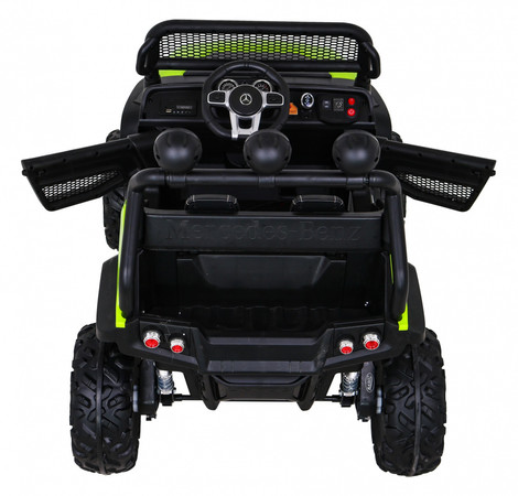 Mercedes Benz Unimog dla dzieci Zielony + Napęd 4x4 + Pilot + Bagażnik + Wolny Start + MP3 LED