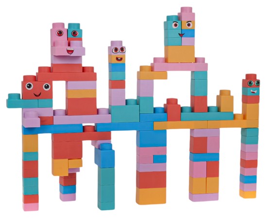 Zestaw Miękkich Klocków 100el.