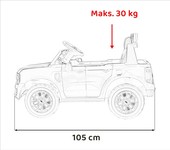 Pojazd Ford Ranger LIFT Czerwony