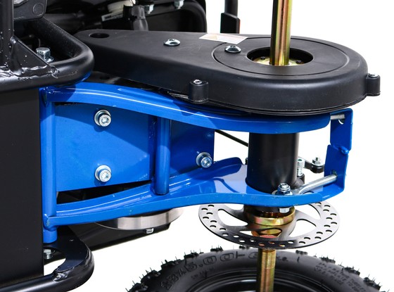 Quad HIPERFECT na akumulator Niebieski 35km/h + Silnik bezszczotkowy 1000W + Koła pompowane + Regulacja siedzenia