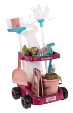 Zestaw Sprzątający 14 el. dla dzieci 3+ Wózek sprzątający + Interaktywny Odkurzacz Ręczny + Akcesoria