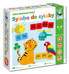 Gra edukacyjna "Sylaba do sylaby" dla dzieci 4-8 lat + Układanie wyrazów + Nazywanie obrazków