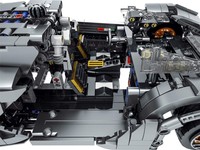 Zestaw Klocków Autko Sportowe Szare 1512el.