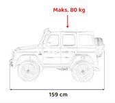 Pojazd Mercedes Benz G63 AMG XXL MP4 Czerwony