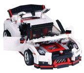 Zestaw Klocków Autko 1034el.Białe