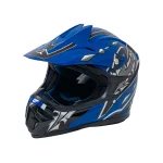 Kask Motocyklowy Enduro Niebieski S
